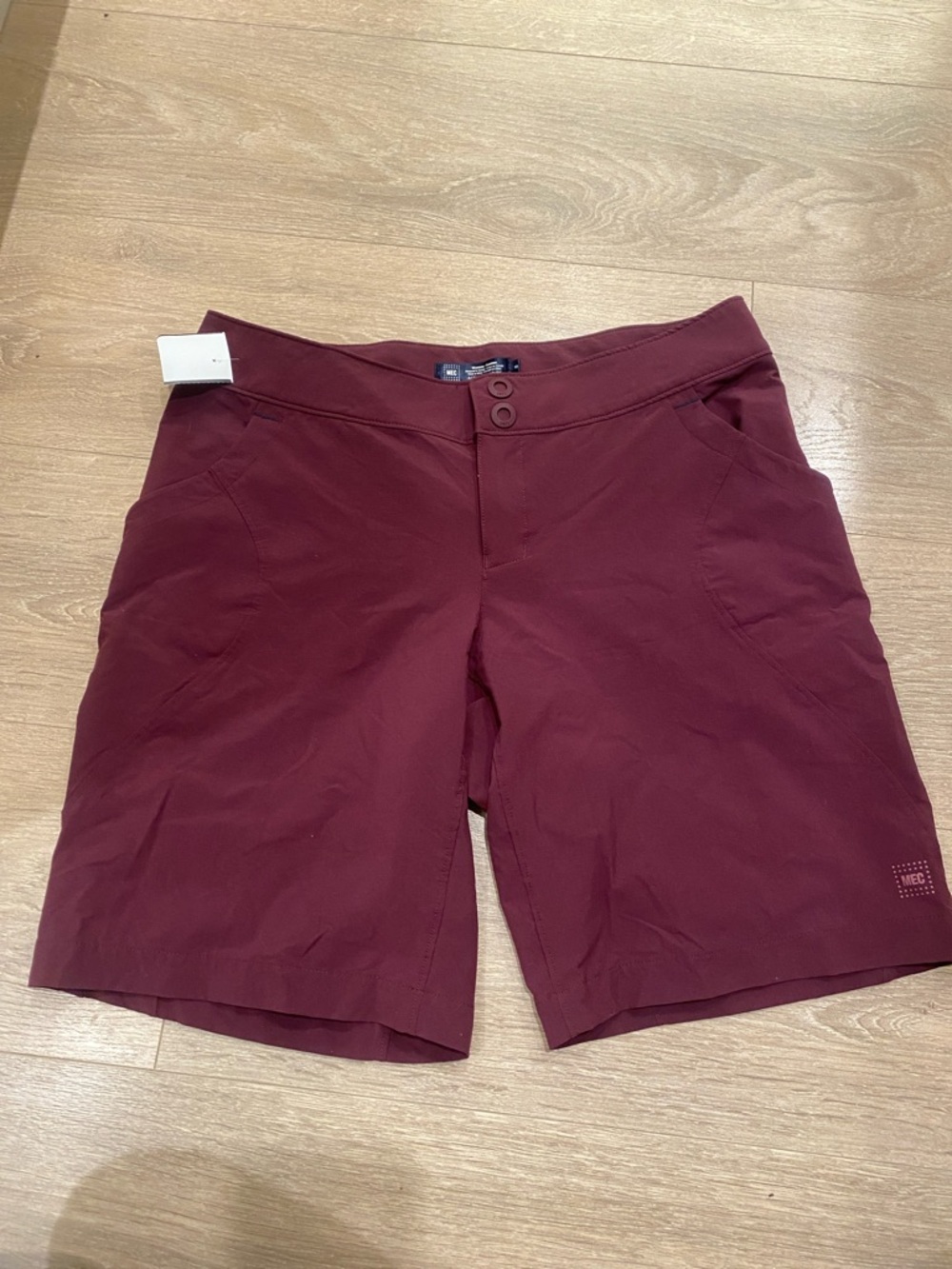 MEC Women's Burgundy Stretch Bermuda Shorts
